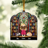 Just A Girl Who Loves Books - Personalized Book Custom Shaped Ornament