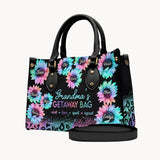 Grandma's Getaway Bag - Personalized Grandma Leather Handbag