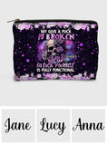My Give A Fck Is Broken But My Go Fck Yourself Is Fully Functional - Personalized Skull Pouch
