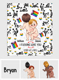 I Love You - Personalized LGBT Support Blanket