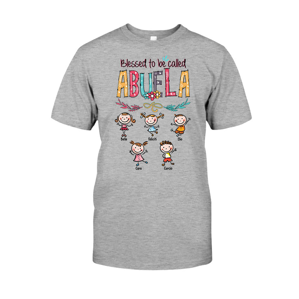 Dios Me Regaló Dos Títulos - Personalized Grandma T-shirt And Hoodie