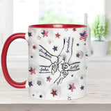 Proud Grandma Mom Aunt - Personalized Grandma Accent Mug