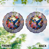 Stained Glass Hummingbird - Personalized Hummingbird Wind Spinner