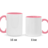 Touch This Heart Love You Grandma Nana Gigi Mom - Personalized Mother Accent Mug