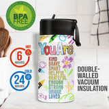 You Are Kind, You Are Loved - Personalized Kid Kids Water Bottle