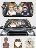 Ride With Pride - Personalized LGBT Support Car Sunshade