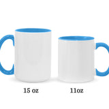Hear No Evil Speak No Evil See No Evil - Personalized Skull Accent Mug