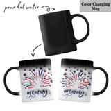 Firework America Flag - Personalized Mother Mug