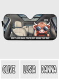 Don't Look Back - Personalized Car Sunshade