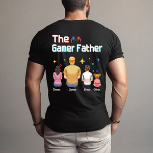 The Gamer Dad Gaming Father Any Title - Personalized Video Game T-shirt and Hoodie
