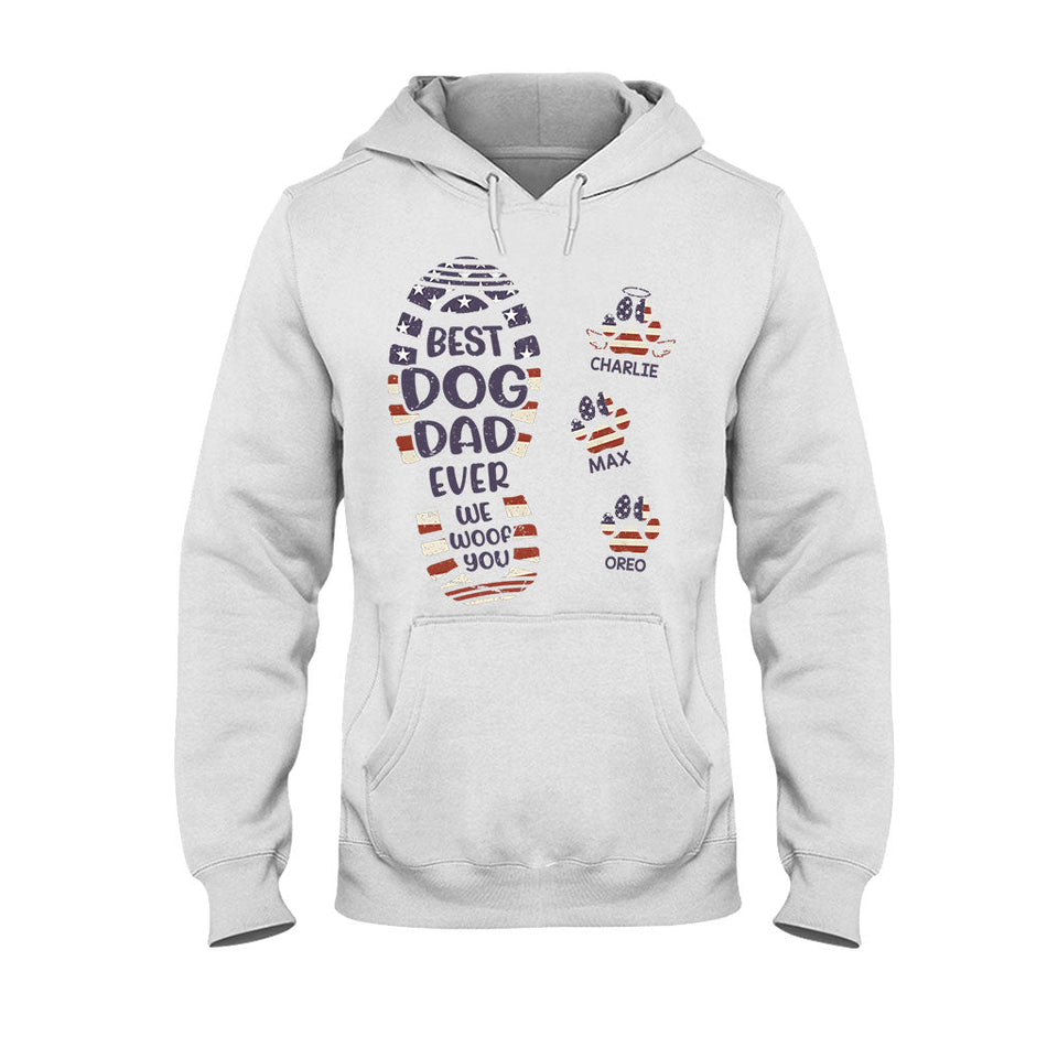 Happy Father's Day To The Best Dog/Cat Dad - Personalized Father T-shirt And Hoodie
