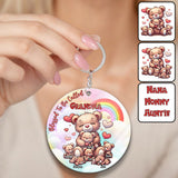 Gift for Grandma Mom Blessed To Be Called - Personalized Grandma Keychain