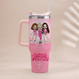 Friends Forever - Personalized Bestie Tumbler With Handle