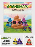 Grandma's Little Shit - Personalized Grandma Blanket