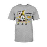 Grandma's Reasons To Bee Happy - Personalized Grandma T-shirt And Hoodie