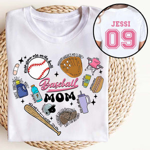 Baseball Mom - Personalized Baseball T-shirt And Hoodie