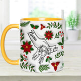 Hold My Hand, Hold My Heart - Personalized Grandma Accent Mug