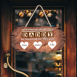 You Are The World - Personalized Father Custom Shaped Wood Sign