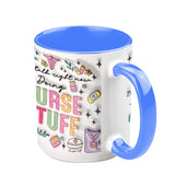Doing Nurse Stuff - Personalized Nurse Accent Mug