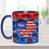 Grandma Nana Mom - Personalized Grandma Accent Mug