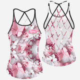 Wonderful Butterflies - Personalized Butterfly Cross Tank Top