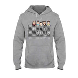 Vintage Checkered Mama Dada Mini Grandma Grandpa - Personalized Mother T-shirt And Hoodie
