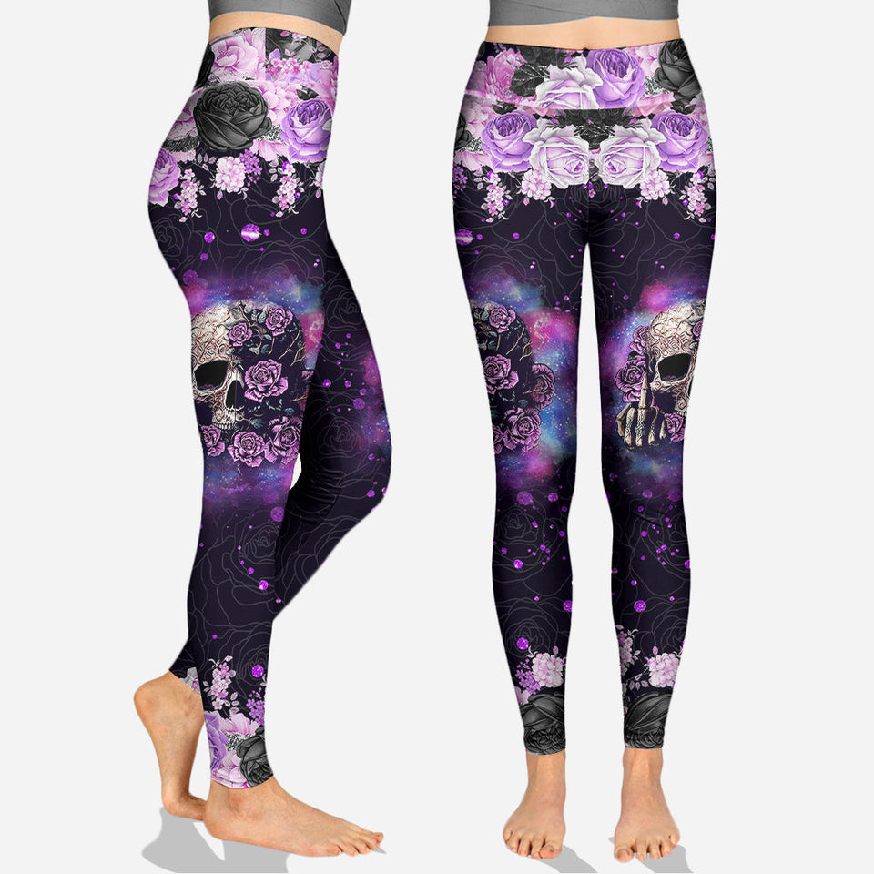 My Give A Fck Is Broken But My Go Fck Yourself Is Fully Functional - Personalized Skull Hoodie and Leggings