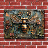 My Little Garden - Personalized Gardening Rectangle Metal Sign