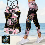 Time To Get Ship Faced - Personalized Cruising Cross Tank Top and Leggings