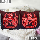 Til We Are Ghost - Personalized Couple Throw Pillow