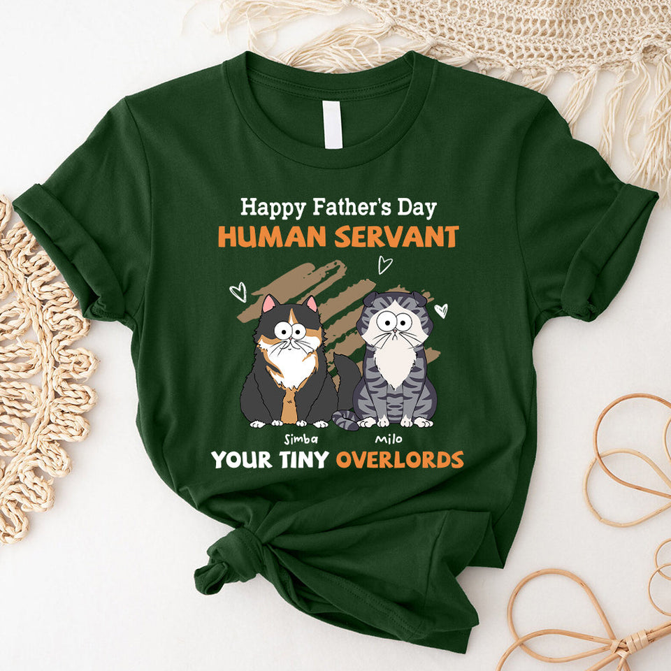To My Human Servant - Personalized Cat T-shirt And Hoodie