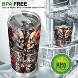 Til Death Do Us Part - Personalized Skull Tumbler