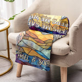 Wolf He Keeps Me Safe She Keeps Me Wild - Personalized Couple Blanket