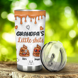 Grandpa's Little Shit - Personalized Grandpa Tumbler