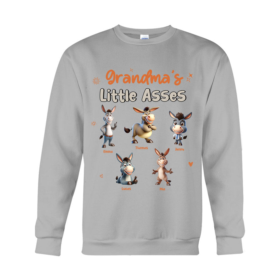 Grandma's Mom's Any Title Little Cuties - Personalized Grandma T-shirt And Hoodie