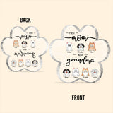 First Mom Now Grandma Cat Dog Pet Lover - Personalized Dog Custom Shaped Acrylic Plaque
