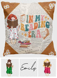 In My Reading Era - Personalized Book Throw Pillow