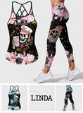 Time To Get Ship Faced - Personalized Cruising Cross Tank Top and Leggings