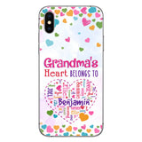 Grandma's Heart - Personalized Grandma Phone Case