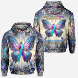 I Wear Teal And Purple - Personalized Suicide Prevention Hoodie and Leggings