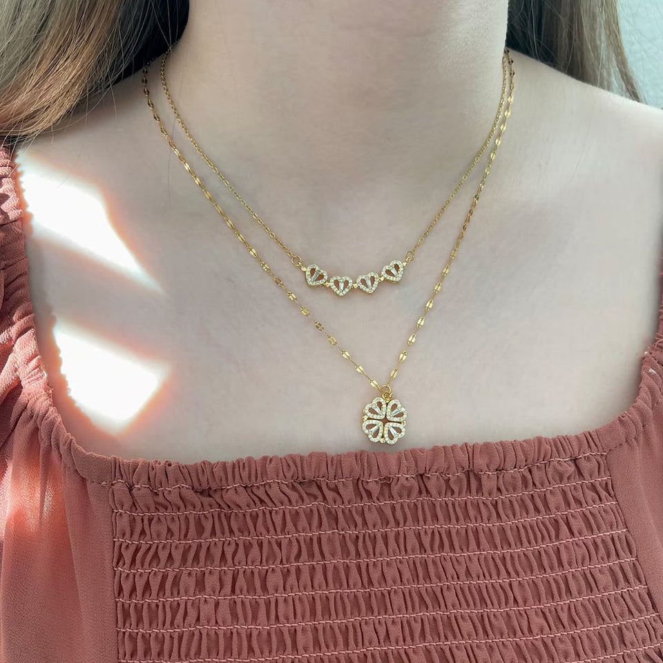 Four Leaf Clover Necklace - Four Leaf Clover Necklace