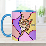Peeking Cats - Personalized Cat Accent Mug