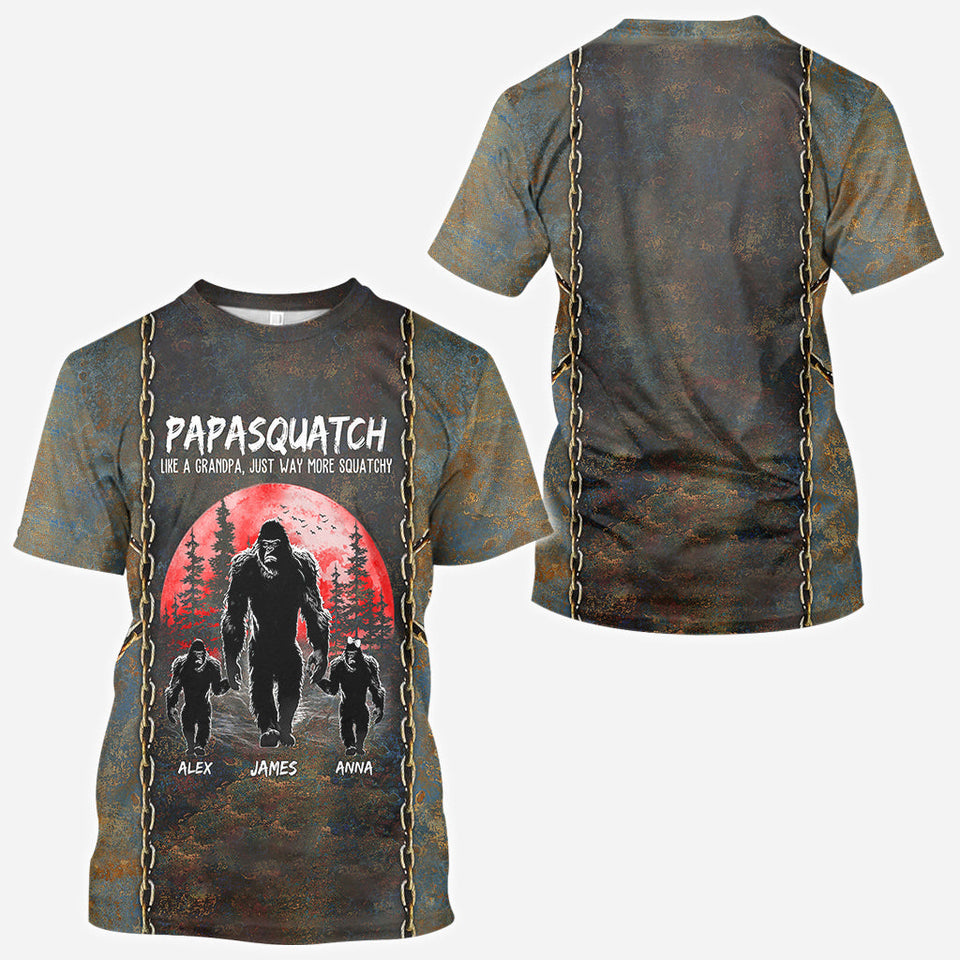 Grandpasquatch - Personalized Father All Over Shirt