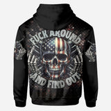 American Flag Skeleton - Personalized Skull All Over Shirt