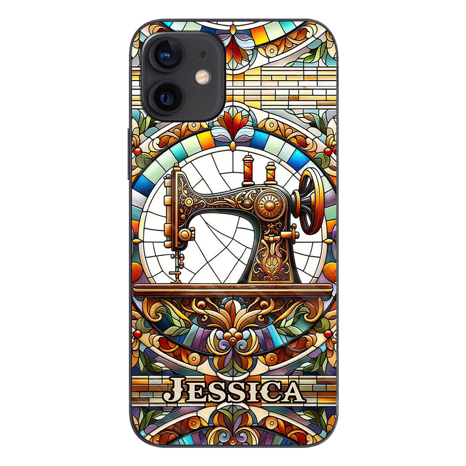 Colorful Sewing Machine - Personalized Sewing Phone Case