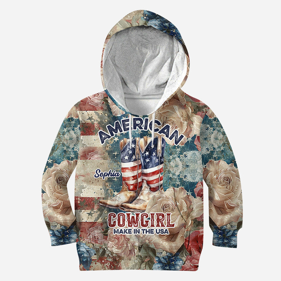 American Cowgirl - Personalized Country Girl All Over Shirt