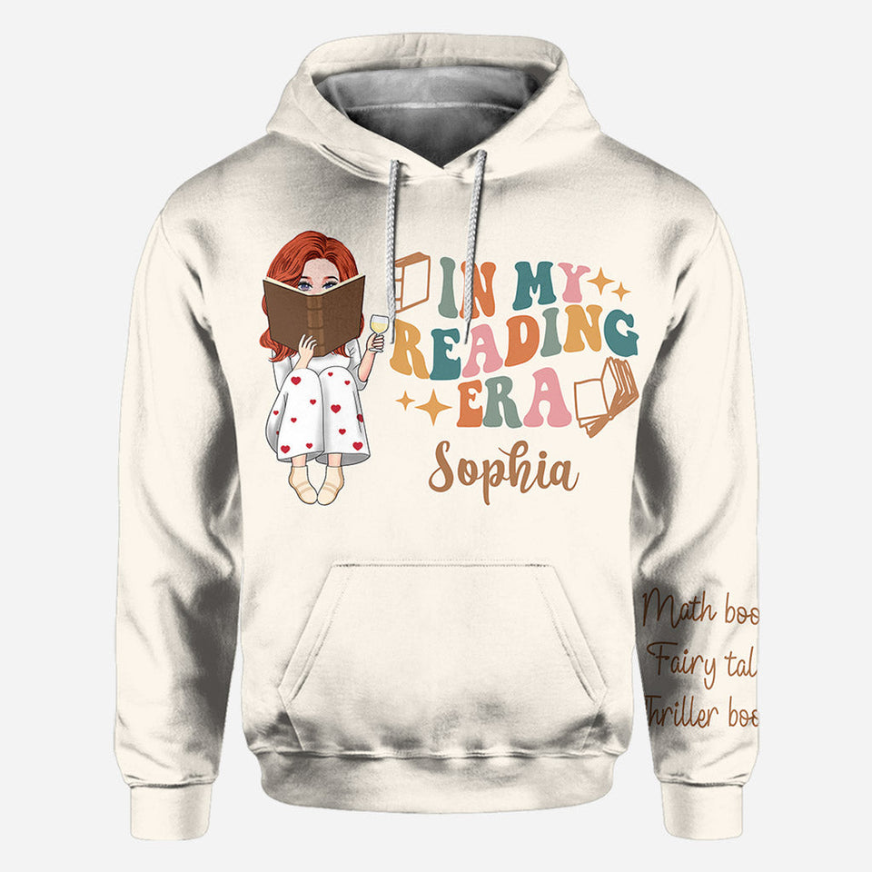 In My Reading Era - Personalized Book All Over Shirt