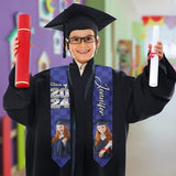 Photo Custom Graduation Stole Sash - Personalized Graduation Graduation Stole