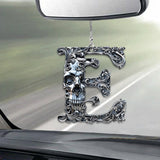 Skull Alphabet - Personalized Skull Car Ornament
