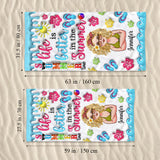 Life Is Better In Summer - Personalized Sea Lover Beach Towel